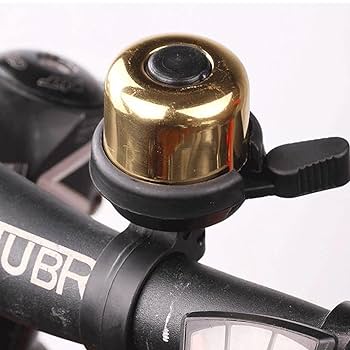 ベルページです Amazon | 1個 青 自転車ベル 360度回転 クランプ 鈴 自転車用